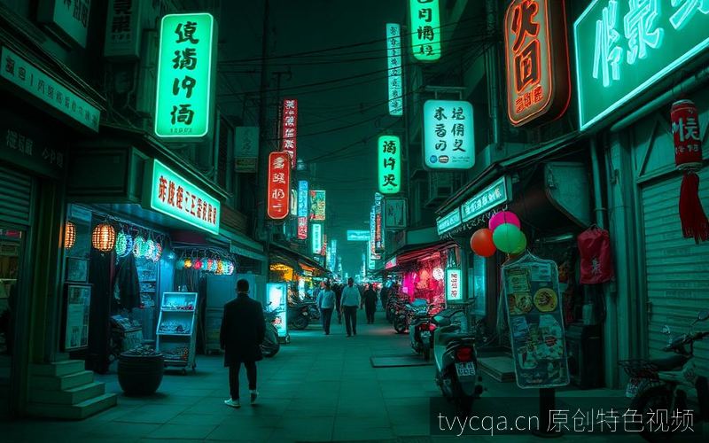 绿帽17.c社视频 原创特色视频｜赛博东方夜市的镜头语言拆解 视频教程封面